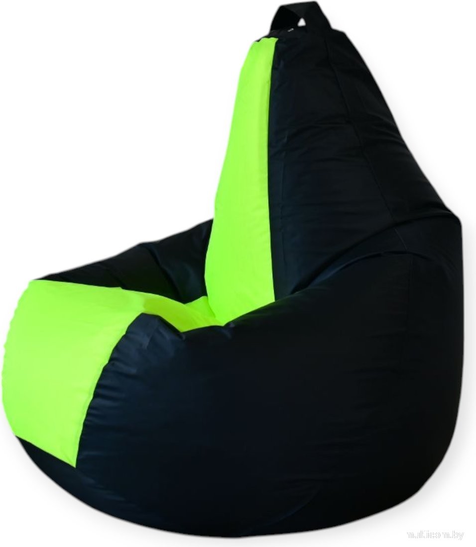 Кресло-мешок Mio Tesoro Груша Kombo XXL GF-130x85-CHN (черный/неон)