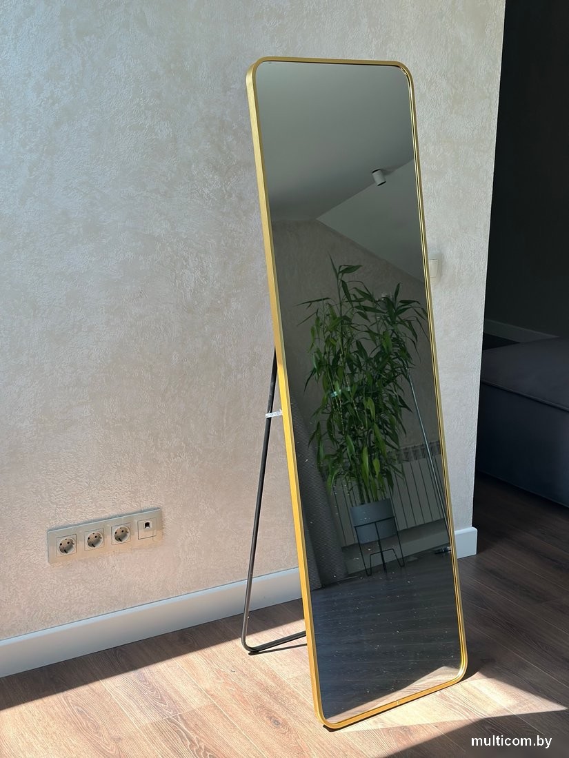 Зеркало eMZe Закругленные углы 45х150 DK0919.AUR (золото)
