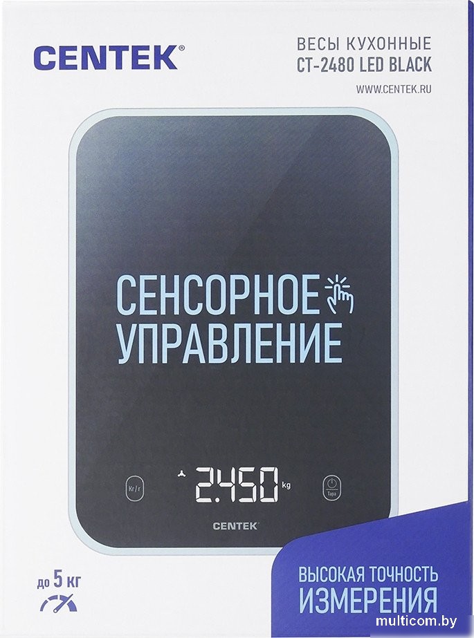 Кухонные весы CENTEK CT-2480 (черный)