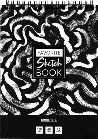 Блокнот ArtSpace Black line. Strokes SkА540_38363 (40 л)