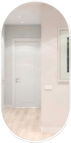 Зеркало eMZe Color Oval 50x100 COLOR.50.100.BEL (белый)