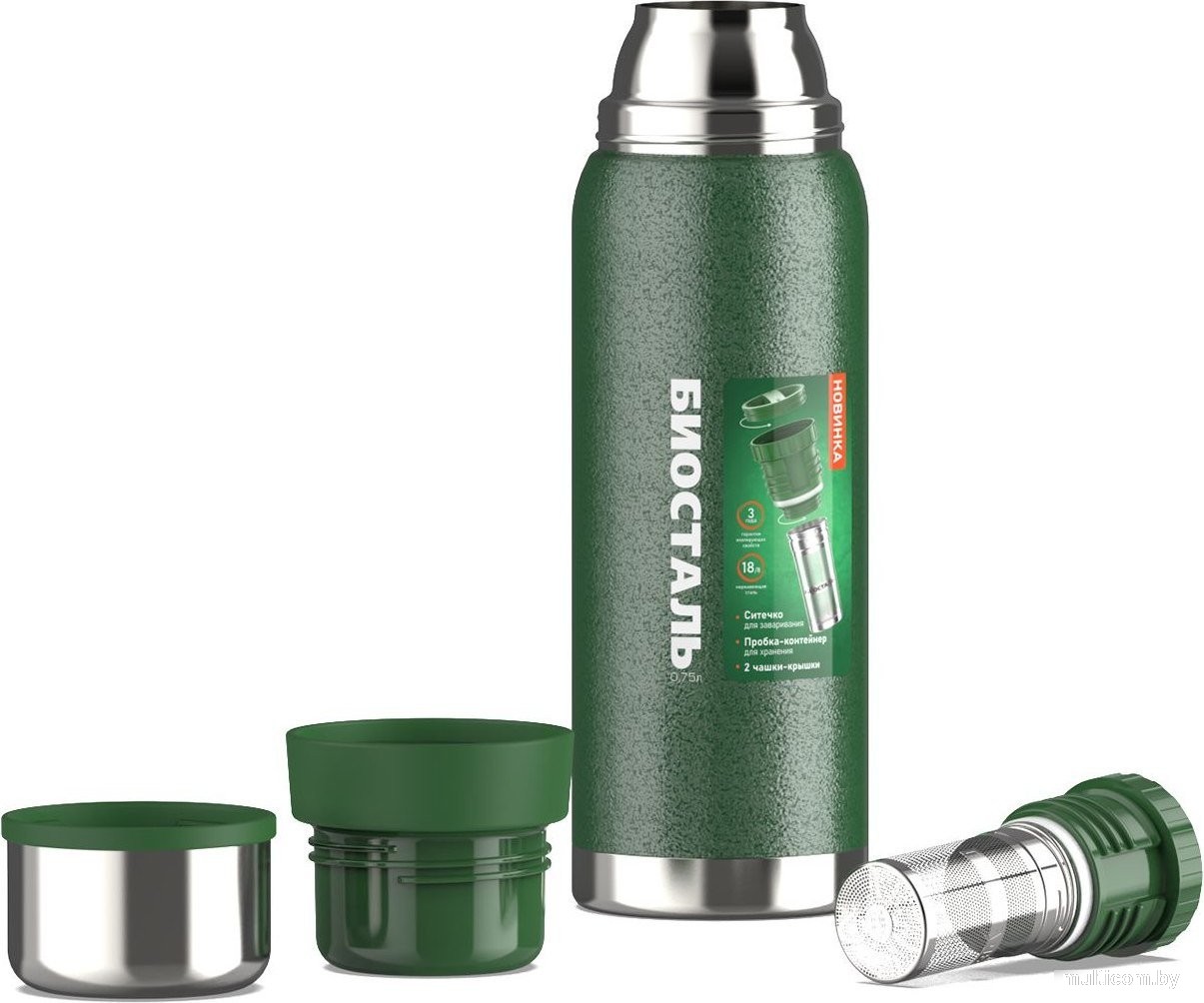 Термос BIOSTAL Охота NBR-ZG (1.6л, зеленый)
