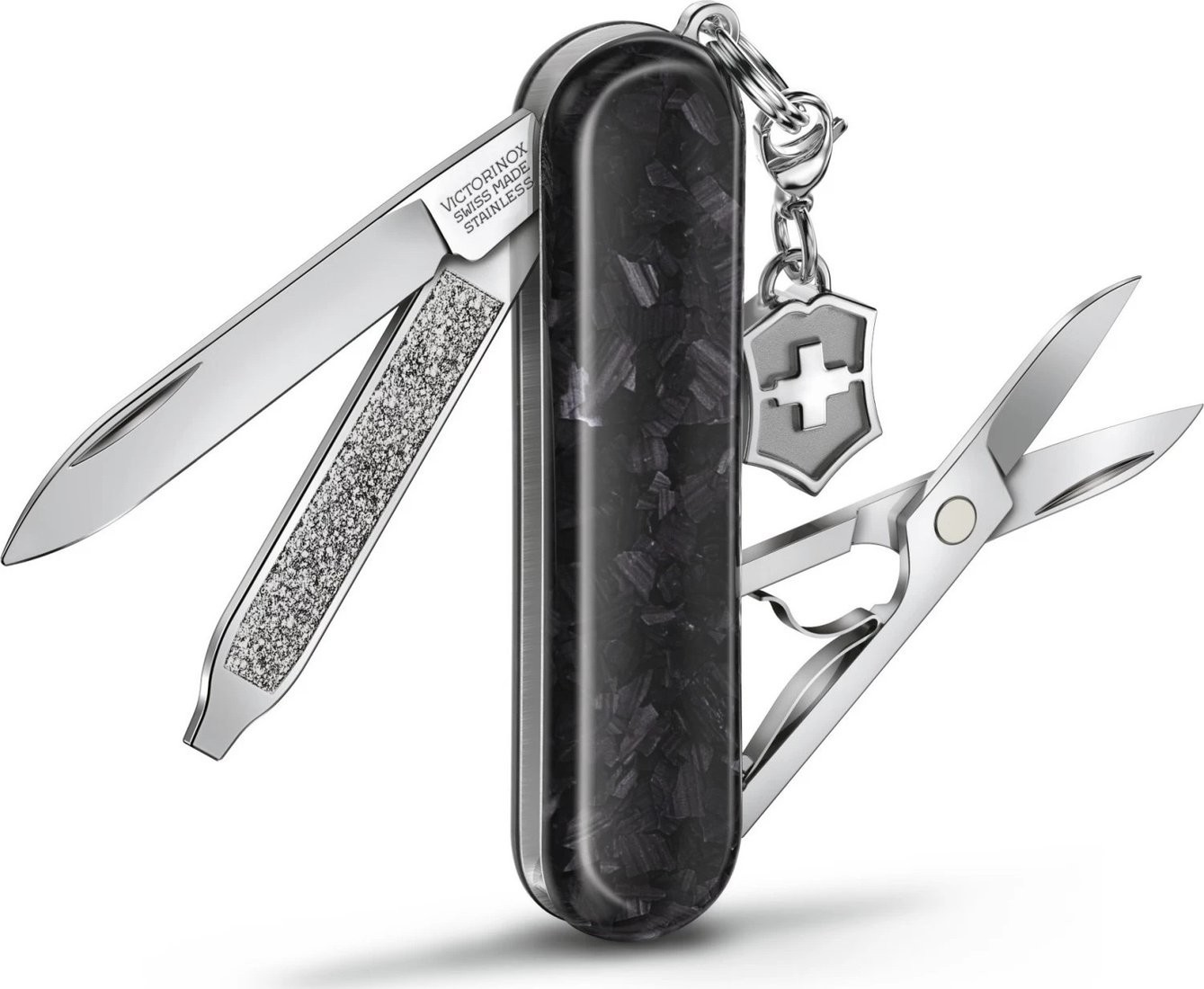 Мультитул Victorinox Classic Brilliant Carbon 0.6221.90 (черный/серебристый)