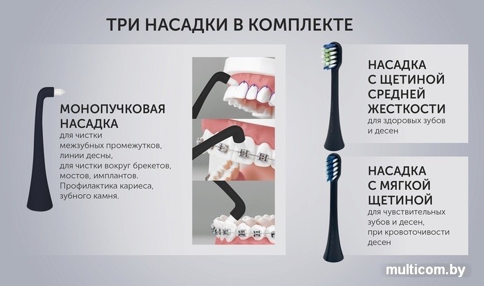 Электрическая зубная щетка Polaris PETB 0701 TC (графит)