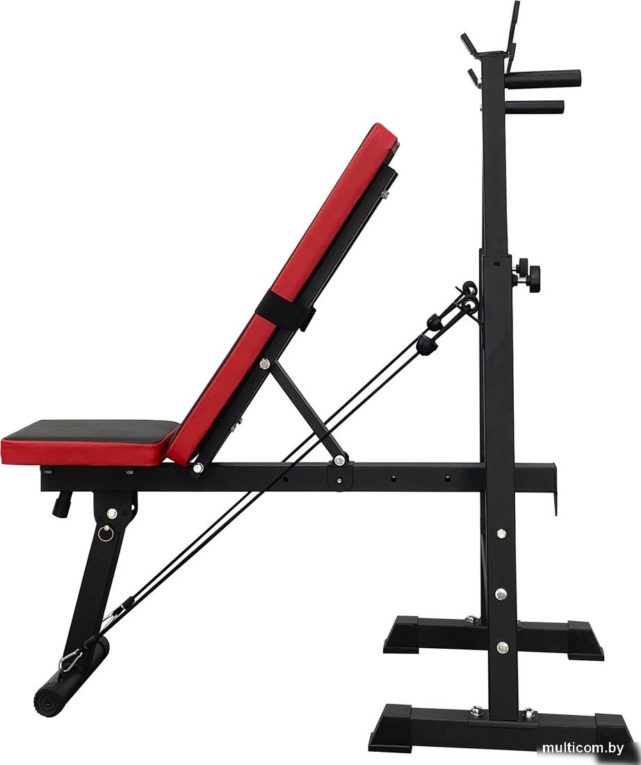 Силовая скамья Calviano 1008 (красный/черный)