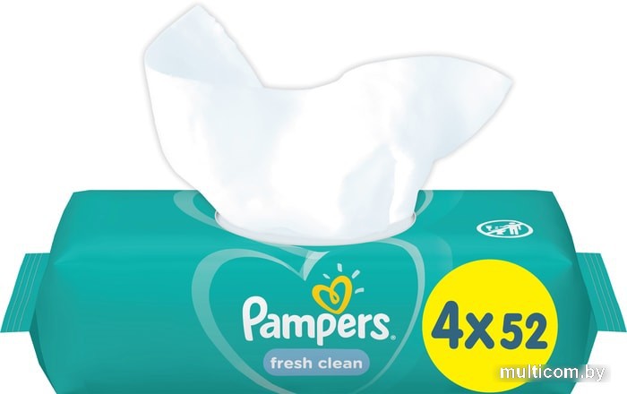 Влажные салфетки Pampers Fresh Clean (4x52 шт)