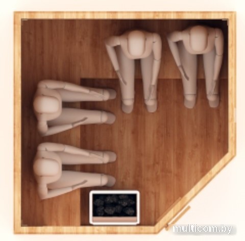 Инфракрасная сауна Шингарёв и Ко Угловая 4-местная (финская)