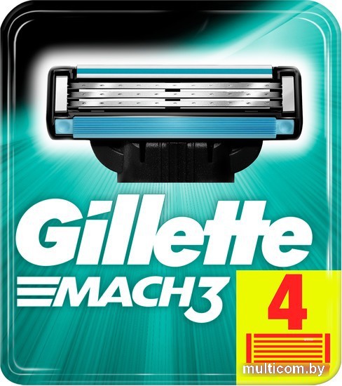 Сменное лезвие Gillette Mach3 (4 шт)