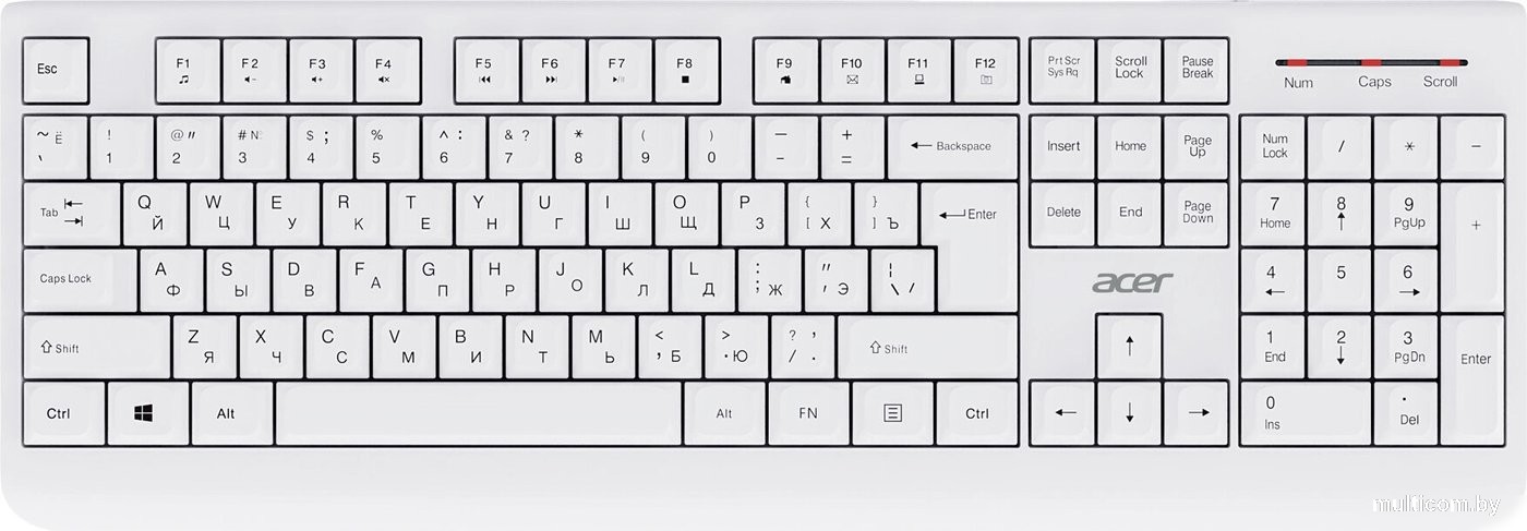 Офисный набор Acer OCC401 (белый)