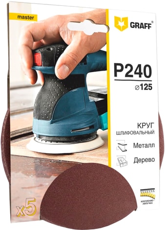 Шлифлист GRAFF 136125240 (5шт)