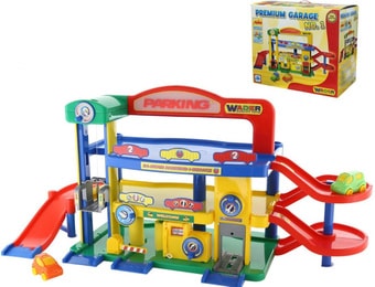 Элемент трека Полесье Гараж №1 Премиум с автомобилями 40398