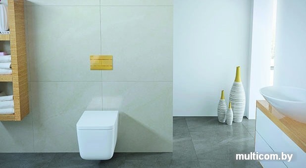 Панель смыва OLI Slim 154962 (золотистый)