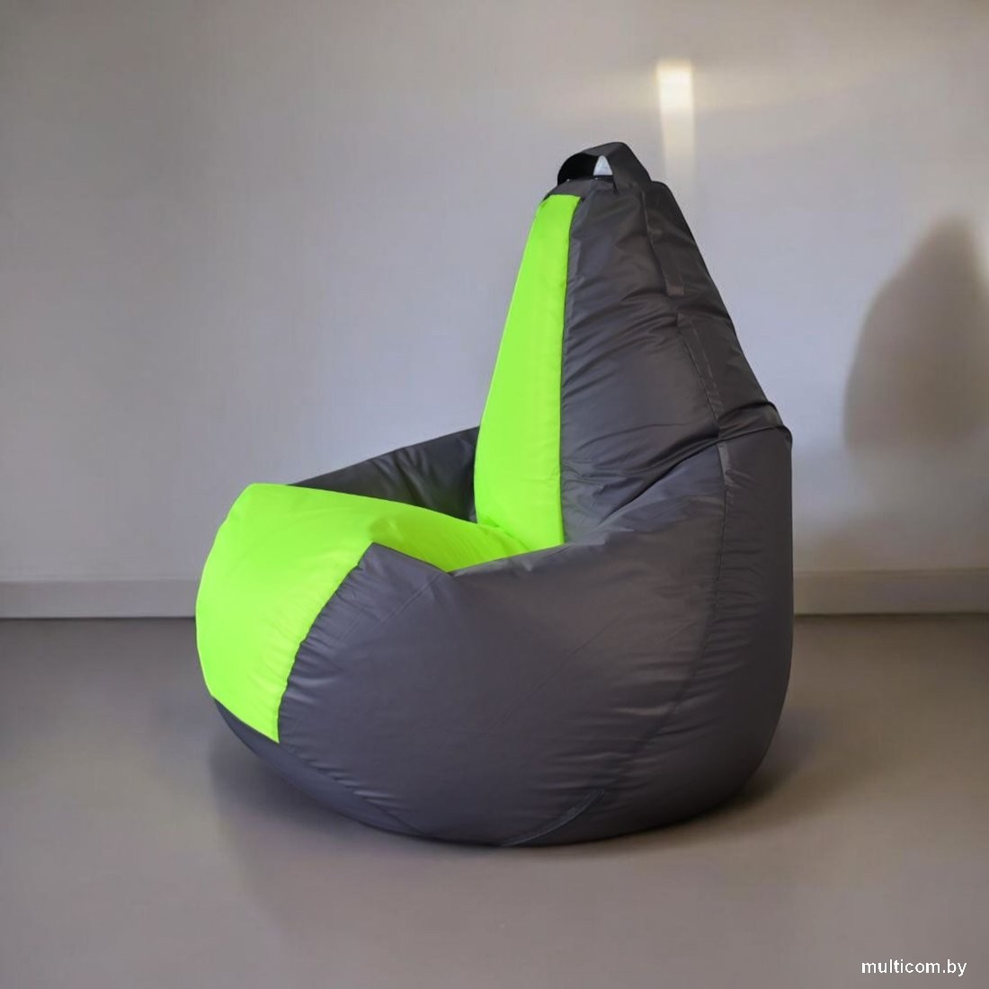 Кресло-мешок Mio Tesoro Груша Kombo XXL GF-130x85-SN (серебристый/неон)