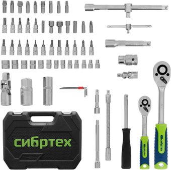 Универсальный набор инструментов СибрТех 13388 (94 предмета)