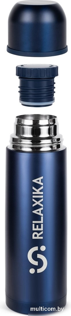 Термос Relaxika 101 750мл (темно-синий)