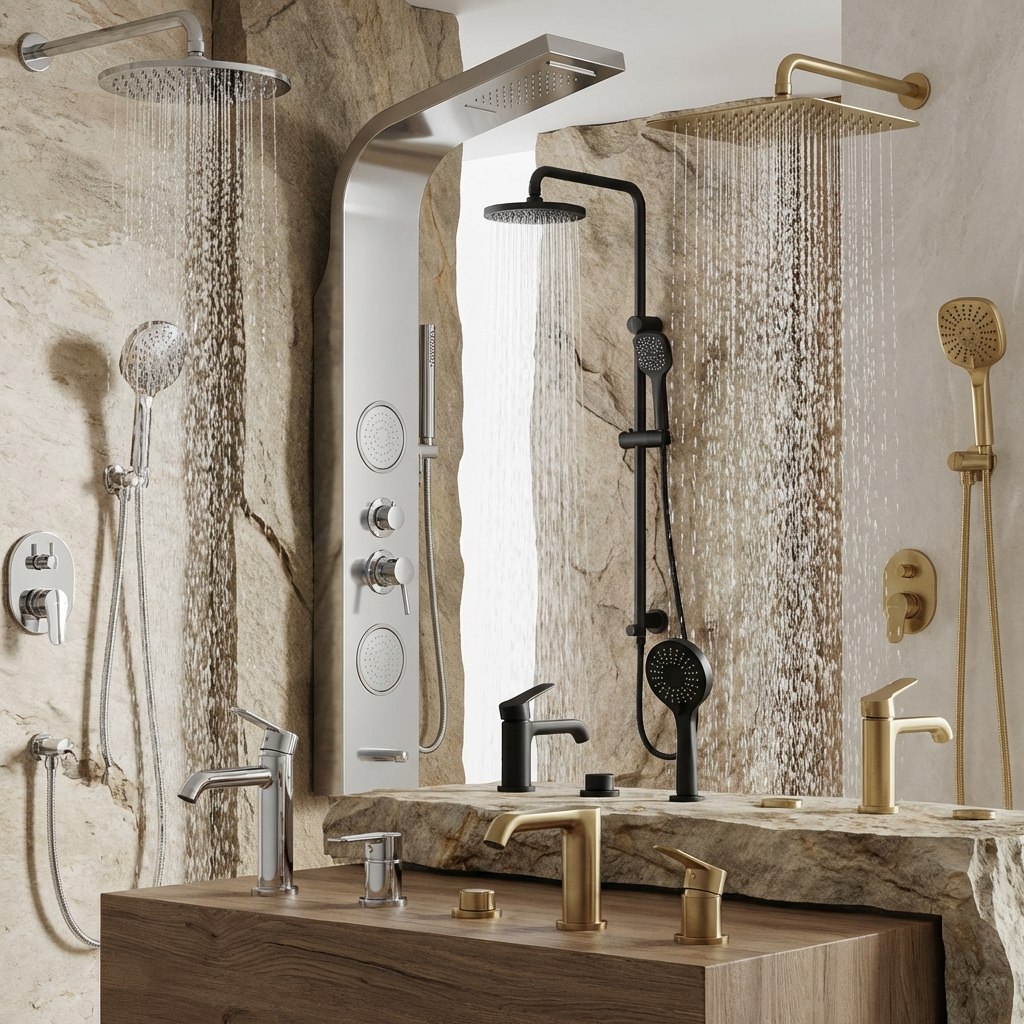 Души, душевые панели, гарнитуры