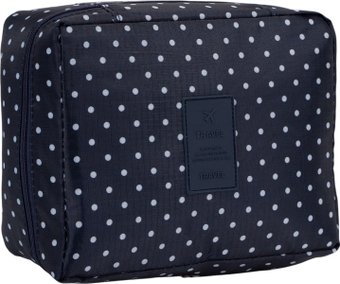 Косметичка Sima-Land Горошек. На молнии 7081522 (темно-синий)
