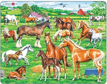 Пазл Larsen Лошади FH50