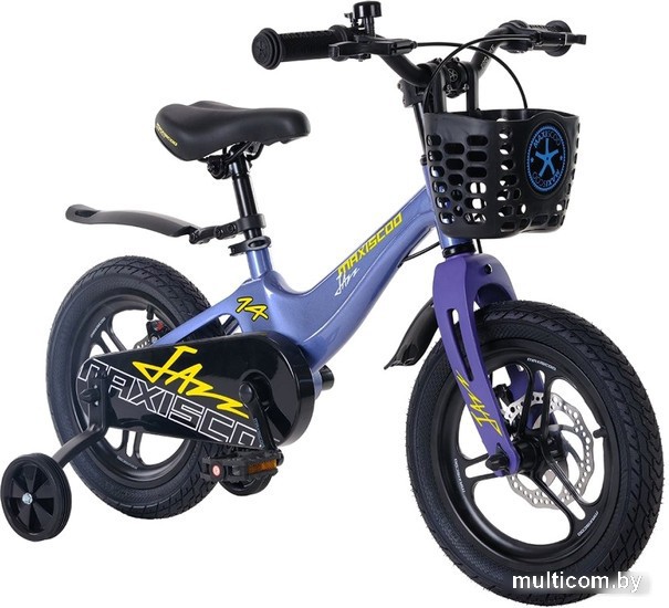 Детский велосипед Maxiscoo Jazz Pro 14 2024 (синий карбон)