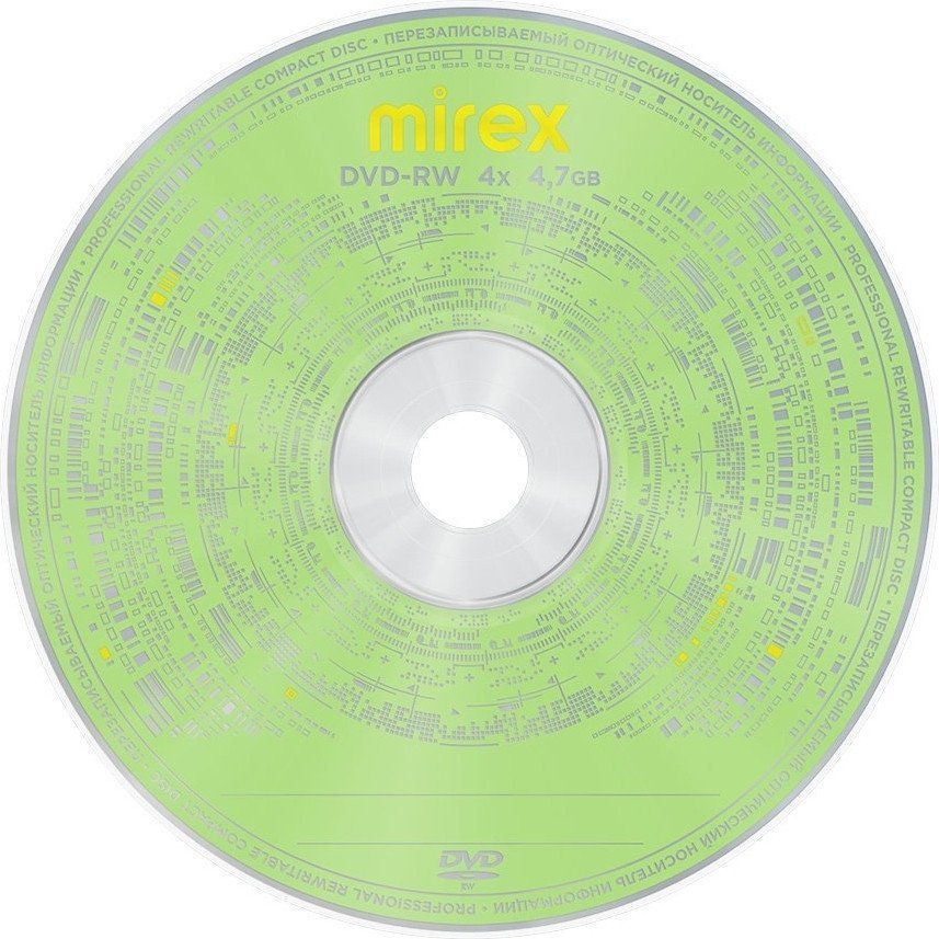 DVD-RW диск Mirex 4.7Gb 4x UL130032A4C (1 шт.)