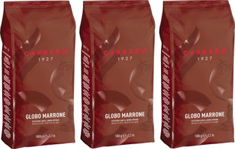 Кофе Carraro Globo Marrone в зернах 3x1кг