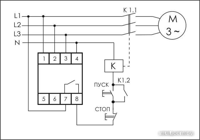 Реле контроля фаз Евроавтоматика F&F CZF-B EA04.001.002