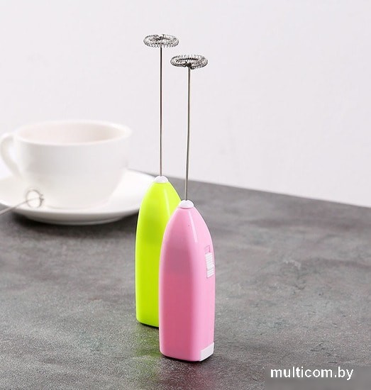 Ручной вспениватель молока Miru KA044 (розовый)
