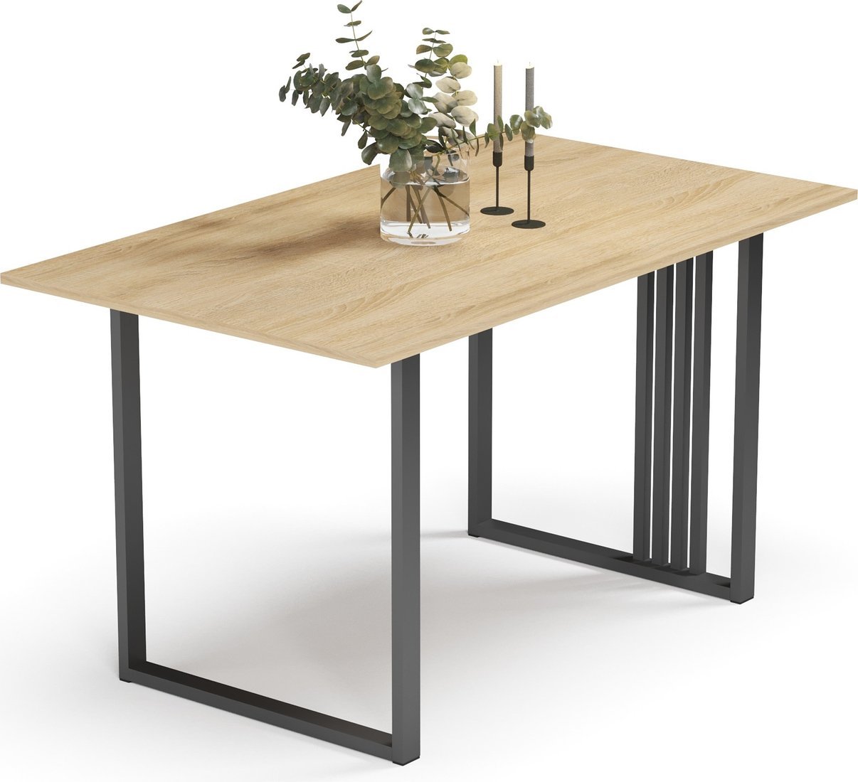 Кухонный стол Mio Tesoro Laim 100x60 (дуб сонома/черный)