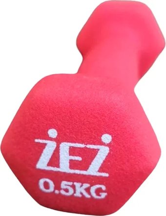 Гантель ZEZ Sport Виниловая 0.5kg-N-К