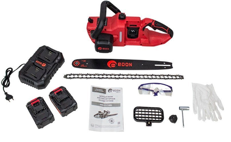 Аккумуляторная пила Edon ANS-21/16BL (с 2-мя АКБ)