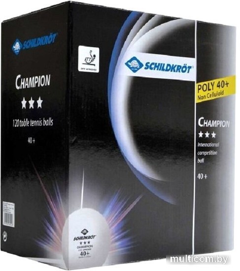 Мяч для настольного тенниса Donic-Schildkrot Champion 3 608542 (120 шт, белый)