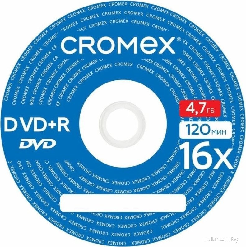DVD+R диск Cromex 4.7Gb 16x 513777 (25 шт.)