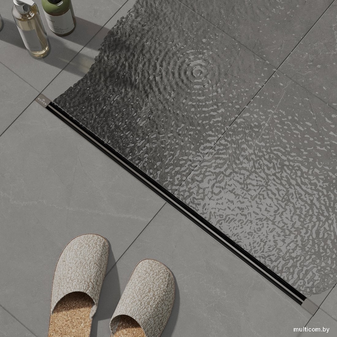 Трап/канал Roxen Slim GunMetal 91060-120GM