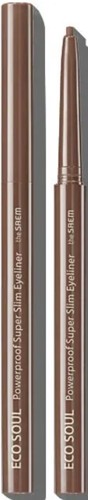 Подводка-фломастер The Saem Eco Soul Powerproof Super Slim Eyeliner BR03 C