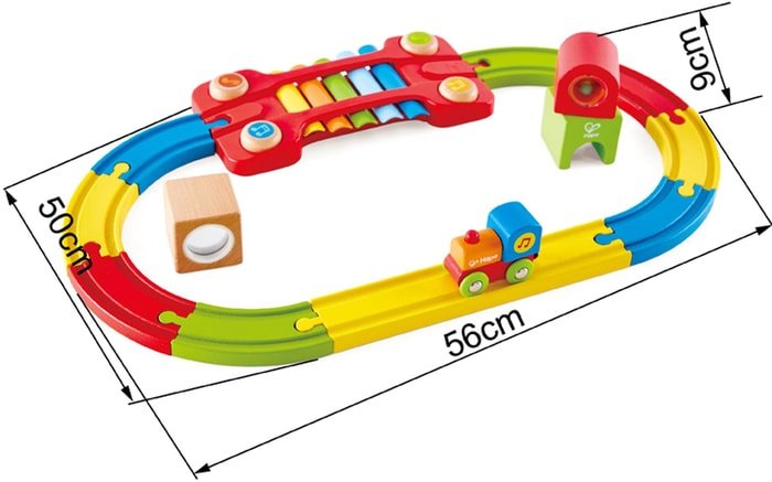 Набор железной дороги Hape Сенсорная железная дорога E3822-HP