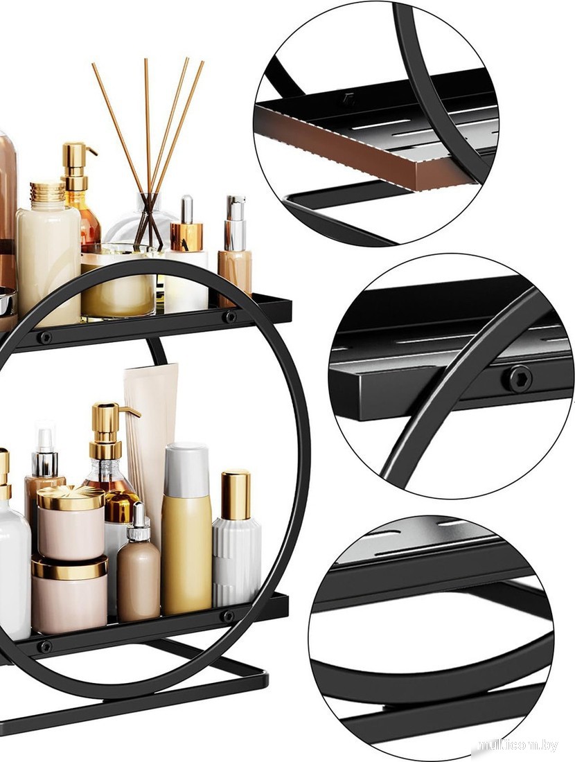 Домашний органайзер для косметики Happy Home HH-032 (черный)