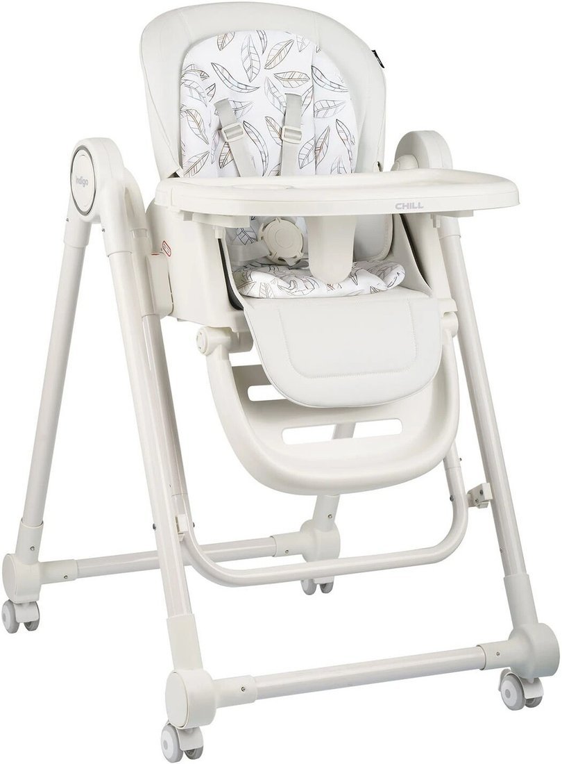 Высокий стульчик Indigo Chill (белый)