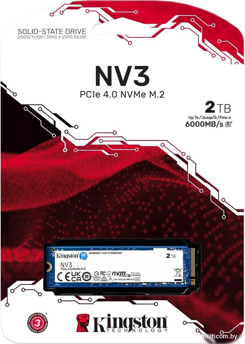 SSD Kingston NV3 2TB SNV3S/2000G