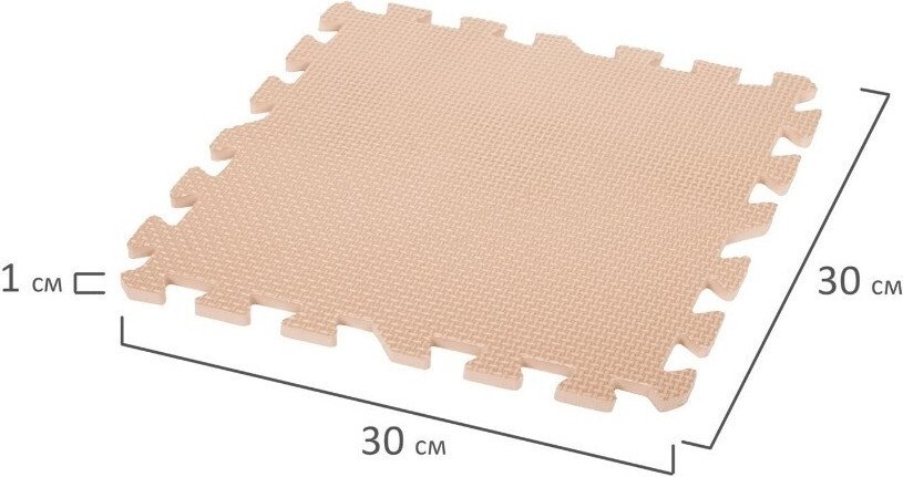 Коврик-пазл Юнландия 664661 (бежевый)