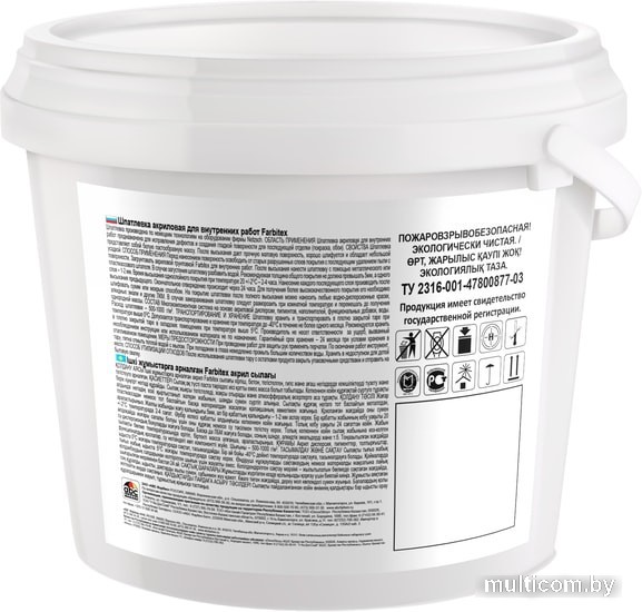 Шпатлевка Farbitex акриловая для внутренних работ (3.5 кг)
