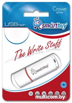 USB Flash Smart Buy Crown White 16GB (SB16GBCRW-W)