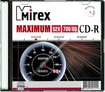 CD-R диск Mirex 700Mb 52x UL120052A8S (1 шт.)