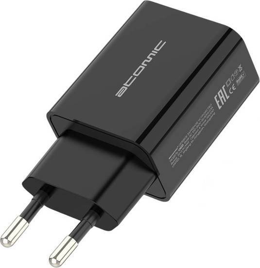 Сетевое зарядное Atomic U400 (черный)