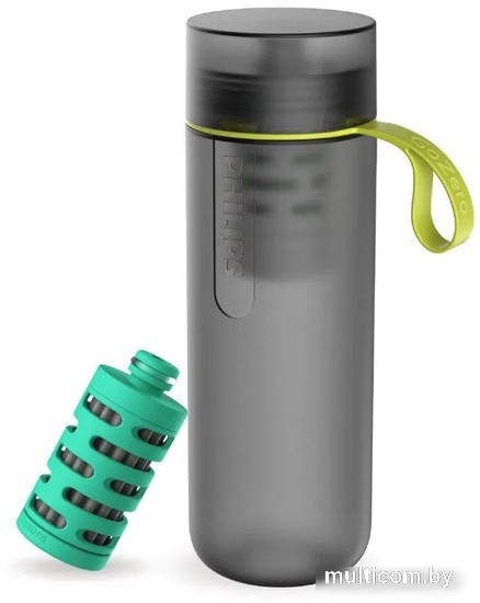 Бутылка для воды Philips GoZero AWP2722GRR/31 590мл (серый)