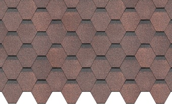 Битумная черепица Docke Standard Сота (коричневый)