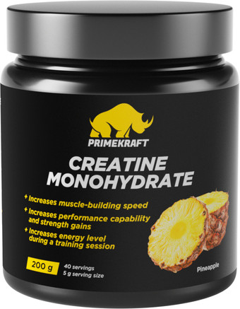 Моногидрат креатина Prime Kraft Creatine Monohydrate 100% (200г, ананас)
