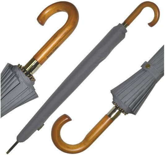 Зонт-трость Ame Yoke L65-24CH (серый)