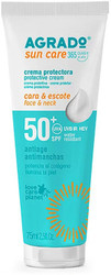 Крем солнцезащитный Agrado для лица и области декольте SPF50+ (75мл)
