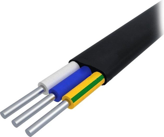 Кабель силовой БелРоскабель АВВГ-П 3х2.5