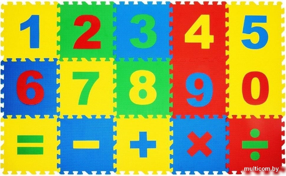 Коврик-пазл Юнландия Учим цифры 664659